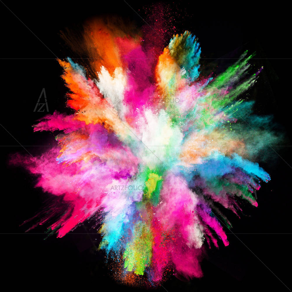 Colorful Powder Splash D4 — custom-size art design 5006992