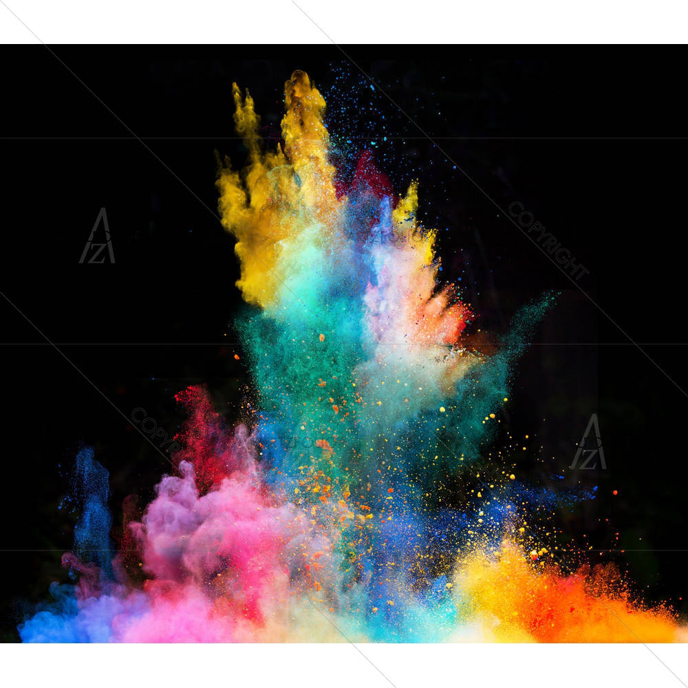 Colorful Powder Splash D5 — custom-size art design 5006993