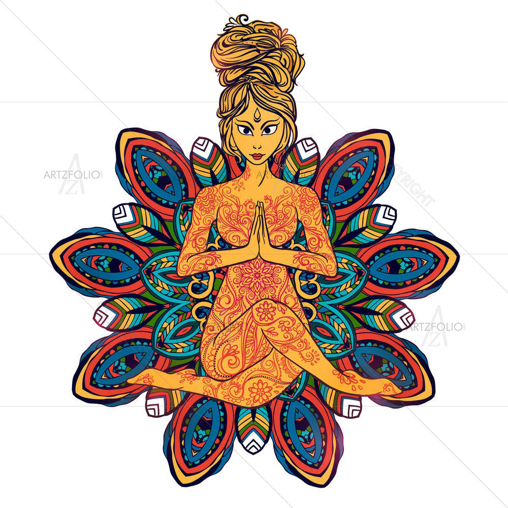Traditional Indian Arabic Art D6 — Devotional custom art by ArtzFolio