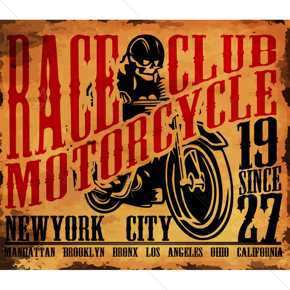 Motorcycle Graphic D2 — custom-size art design 5007032