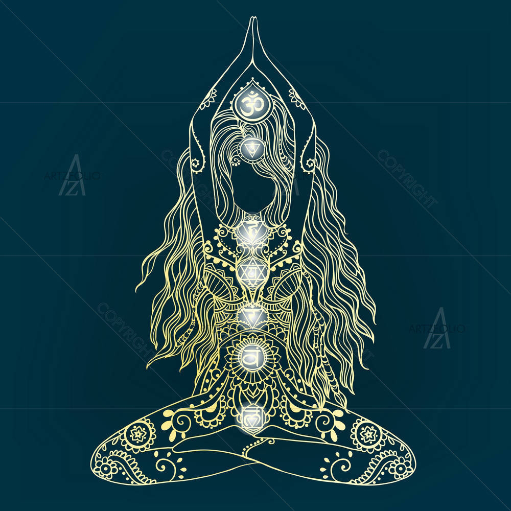 Traditional Yoga Design — Birthday art