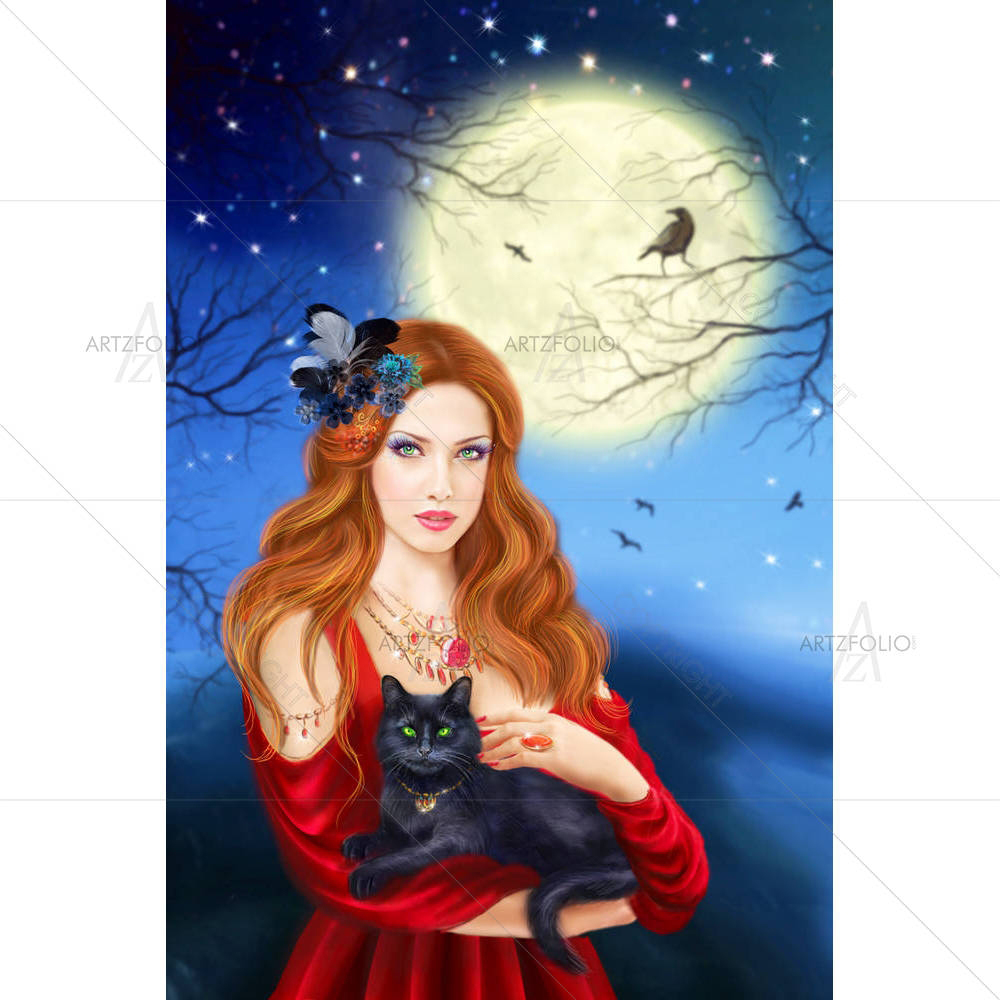 Night Landscape D2 — custom-size art design 5007046