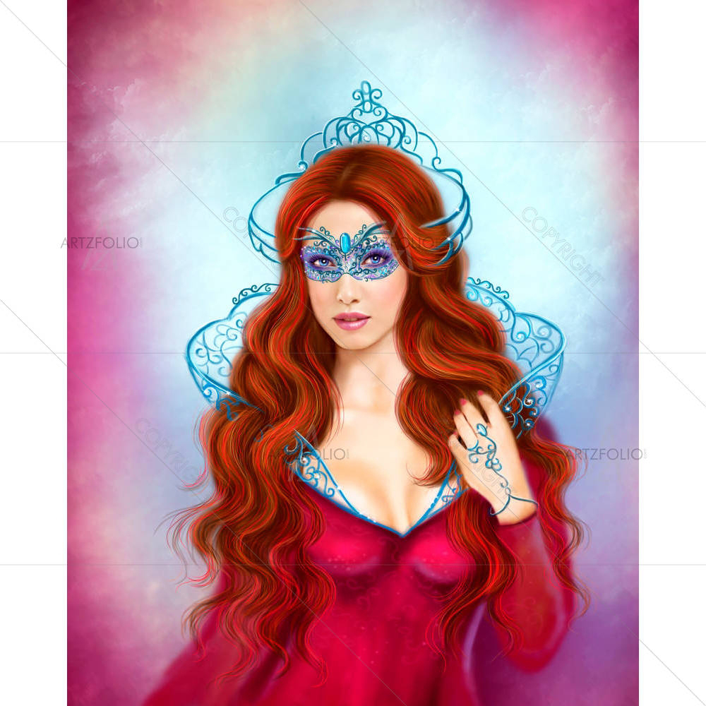 Snow Queen In Mask — custom-size art design 5007048