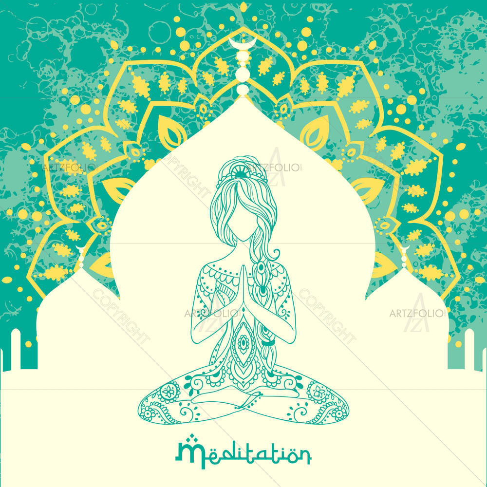 Traditional Indian Arabic Art D8 — custom-size art design 5007050