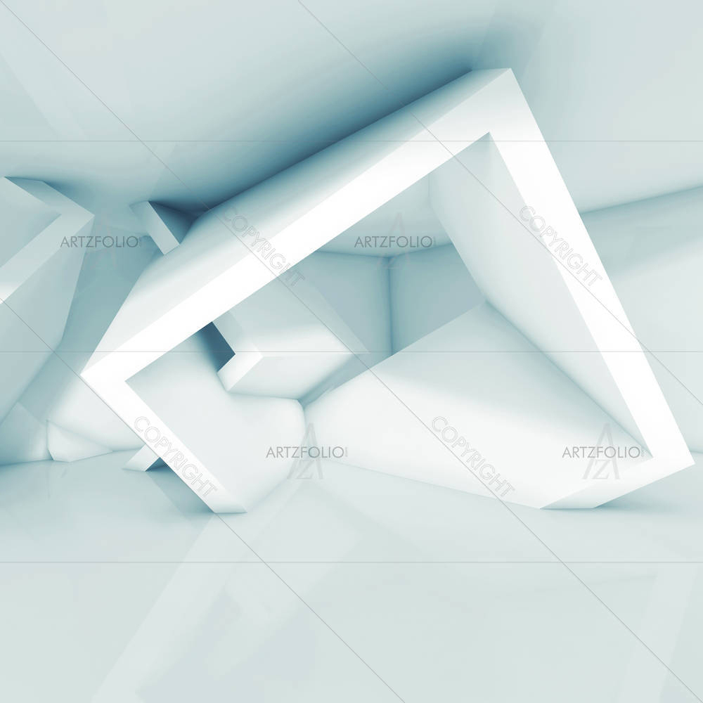 Intersected Cubic Structures — Abstract custom art by ArtzFolio