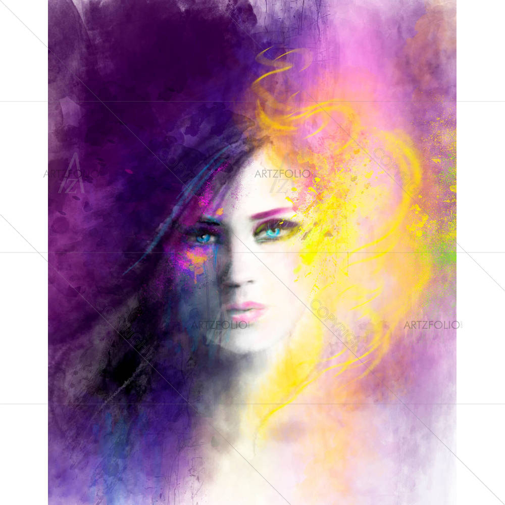 Woman Portrait D16 — custom-size art design 5007127