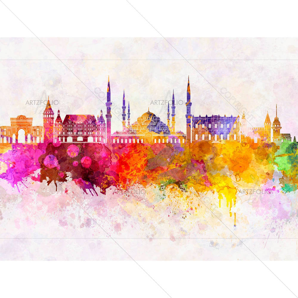Istanbul Skyline, Turkey — custom-size art design 5007137