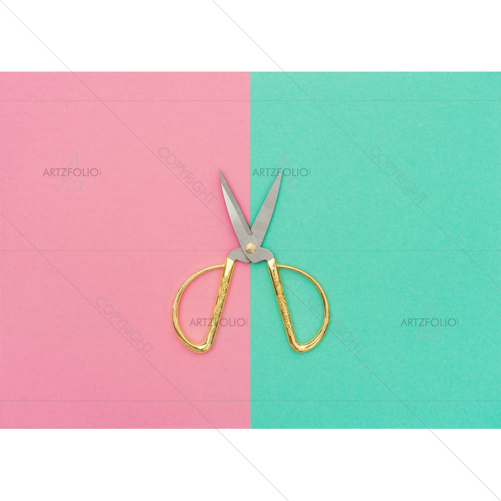 Vintage Scissors D1 — Ancient custom art by ArtzFolio
