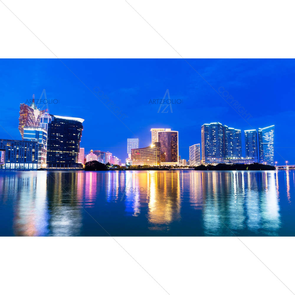 Macao City View At Night — custom-size art design 5007157