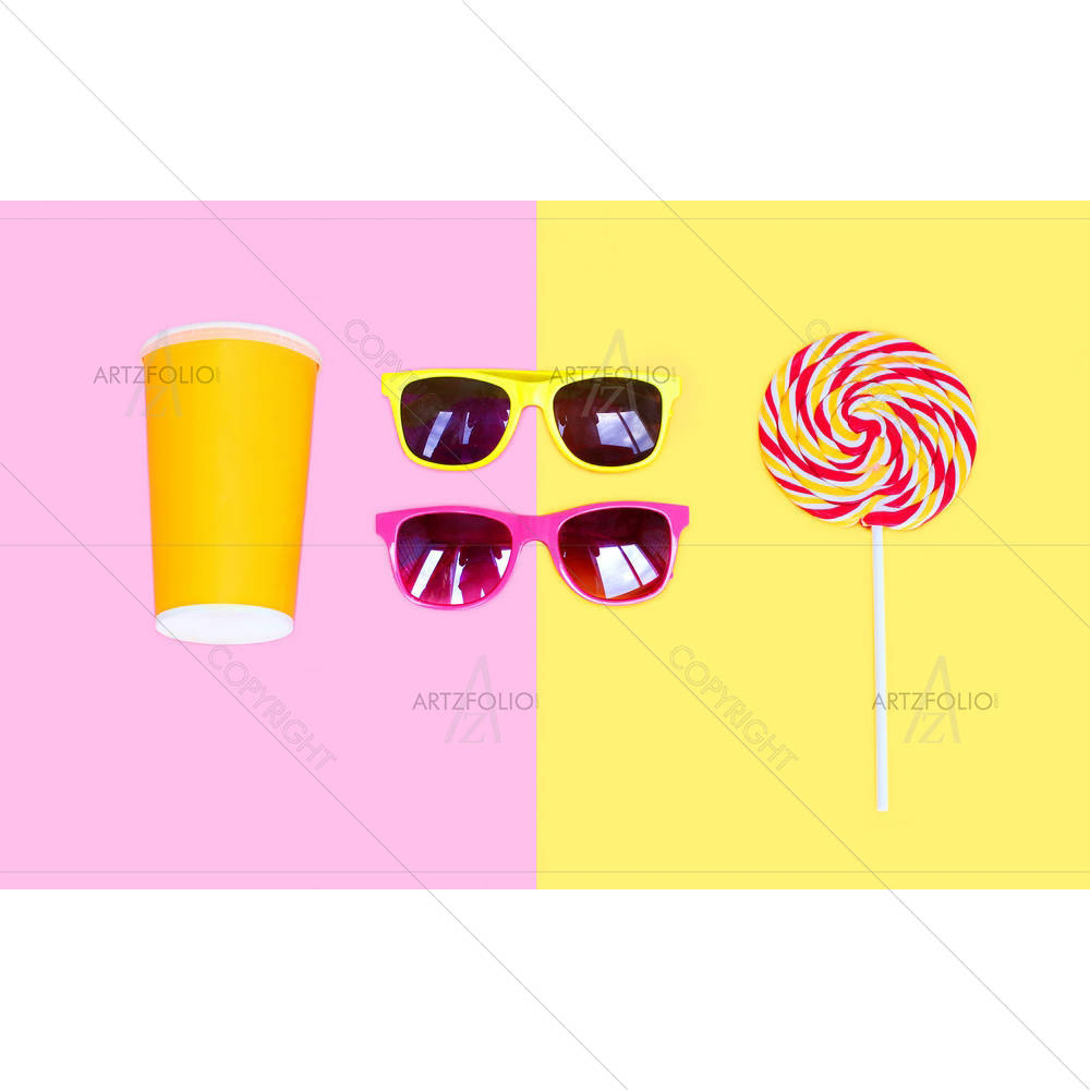 Sunglasses and Lollipop — custom-size art design 5007185