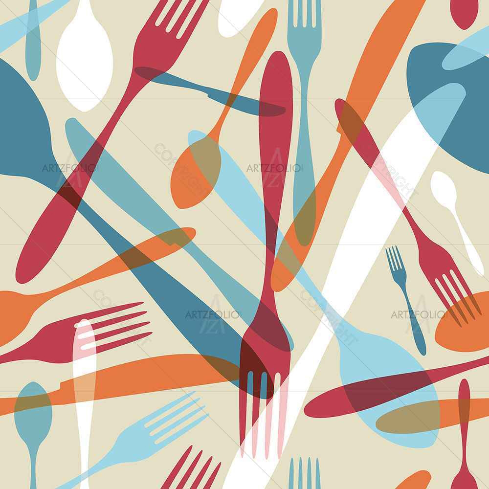 Knife & Spoon — custom-size art design 5007219
