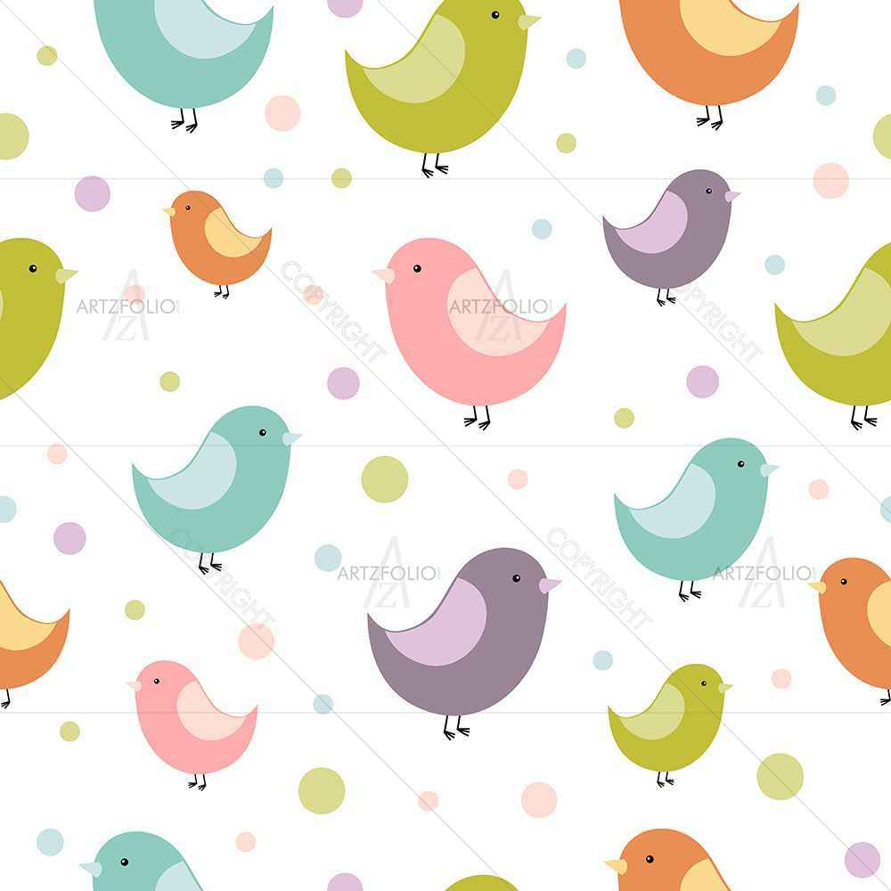 Colorful Birds D1 — custom-size art design 5007240