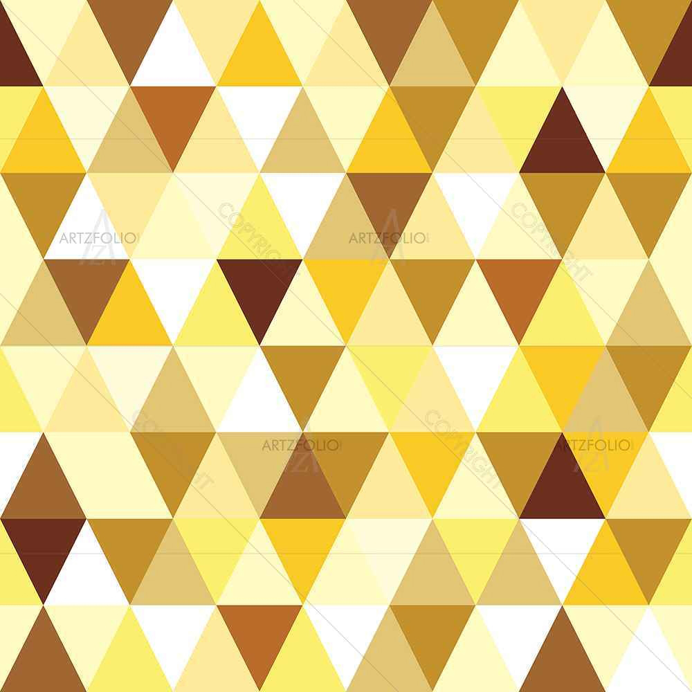 Gold Triangle — Abstract custom art by ArtzFolio
