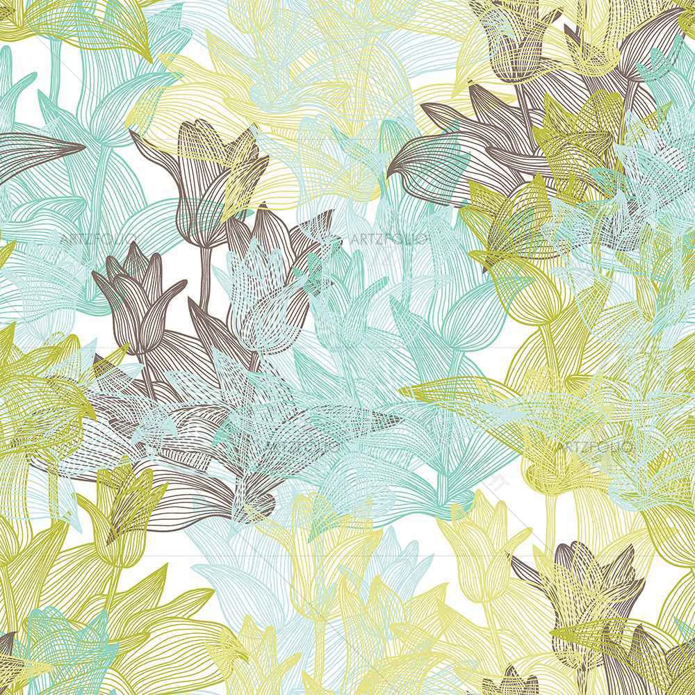 Tulip Flowers D2 — custom-size art design 5007249
