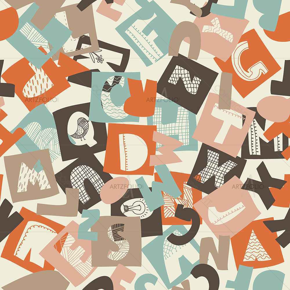 Alphabet — Abstract custom art by ArtzFolio