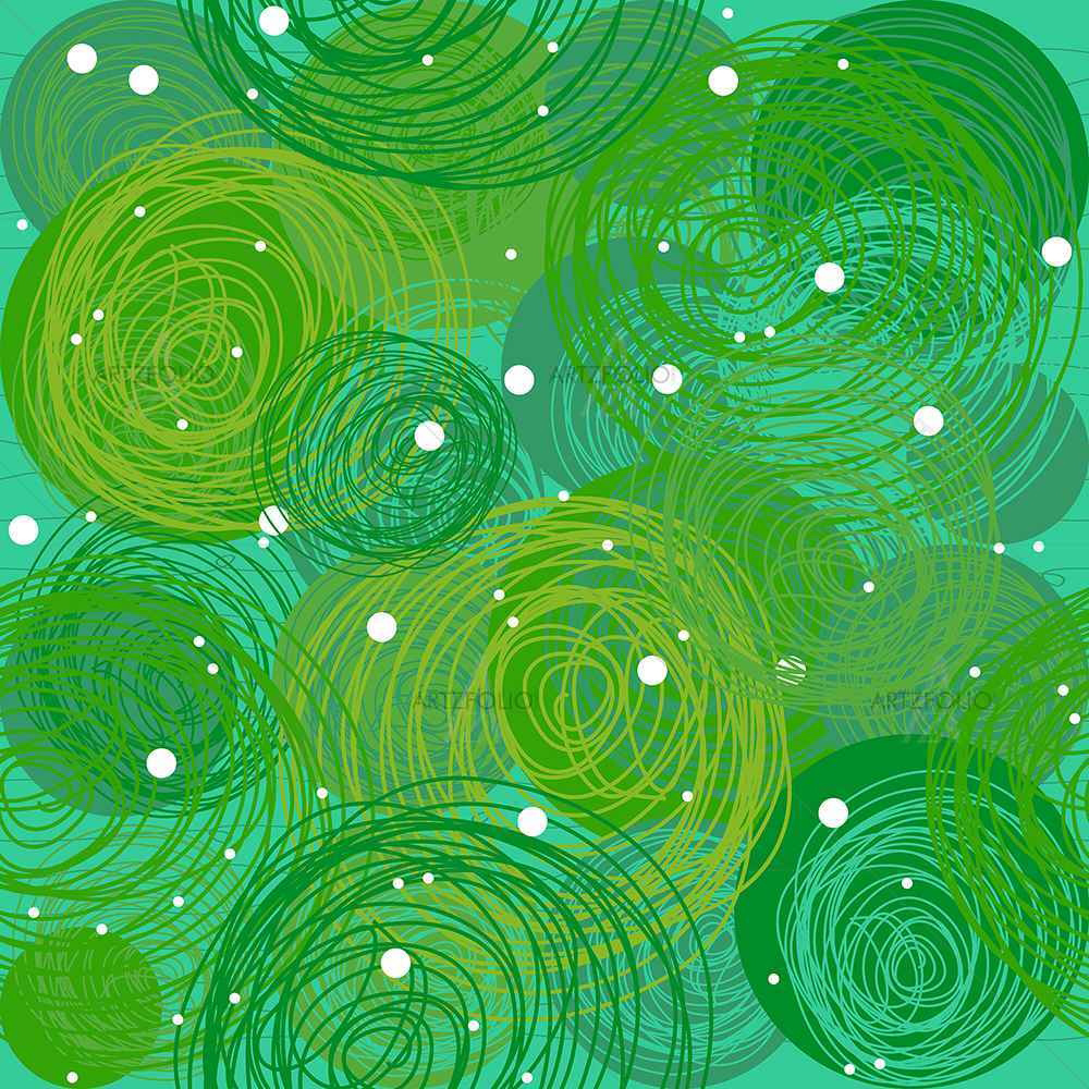 Green Bubble — Abstract custom art by ArtzFolio