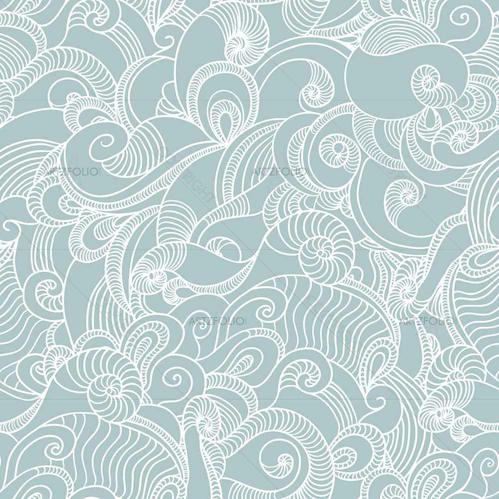 Abstract Wave — Botanical custom art by ArtzFolio