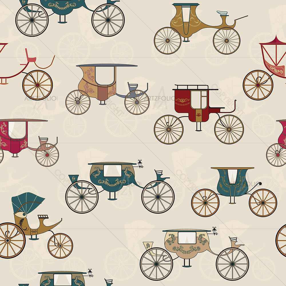 Antique Carriages — custom-size art design 5007294