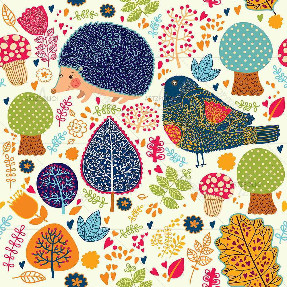 Crew Cut Leaves D1 — custom-size art design 5007306