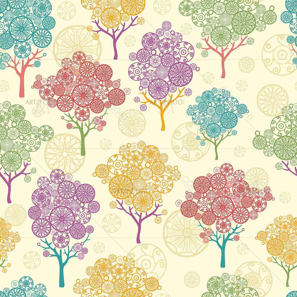 Abstract Trees — custom-size art design 5007325