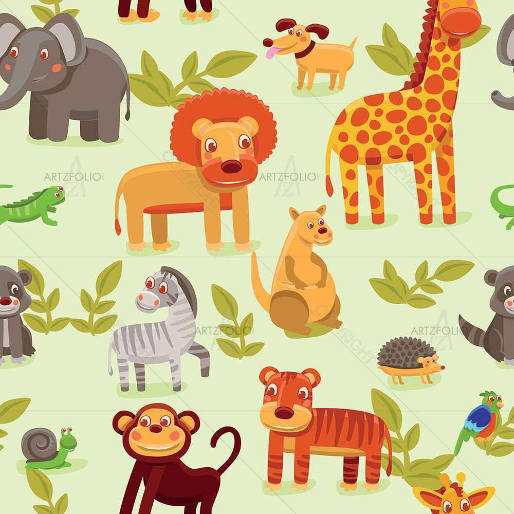 Cartoon Animals D1 — Landscapes custom art by ArtzFolio
