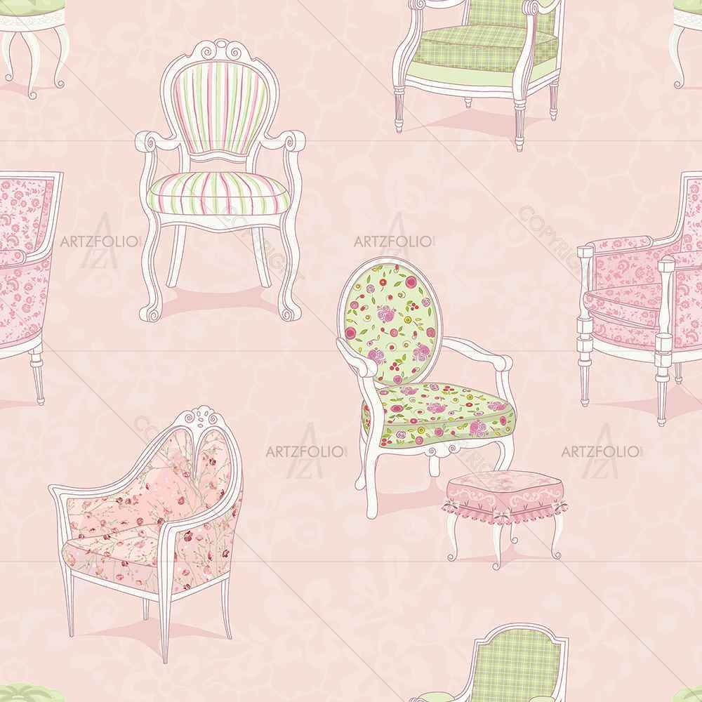 Antique Armchairs — Ancient custom art by ArtzFolio