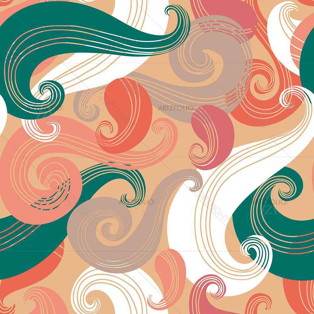 Colorful Wave — custom-size art design 5007340