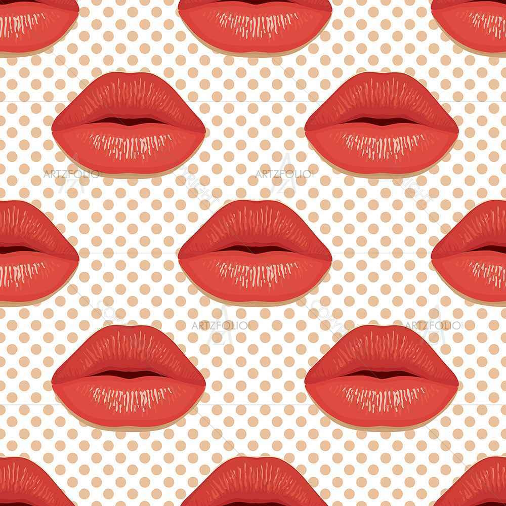Red Lips — custom-size art design 5007343