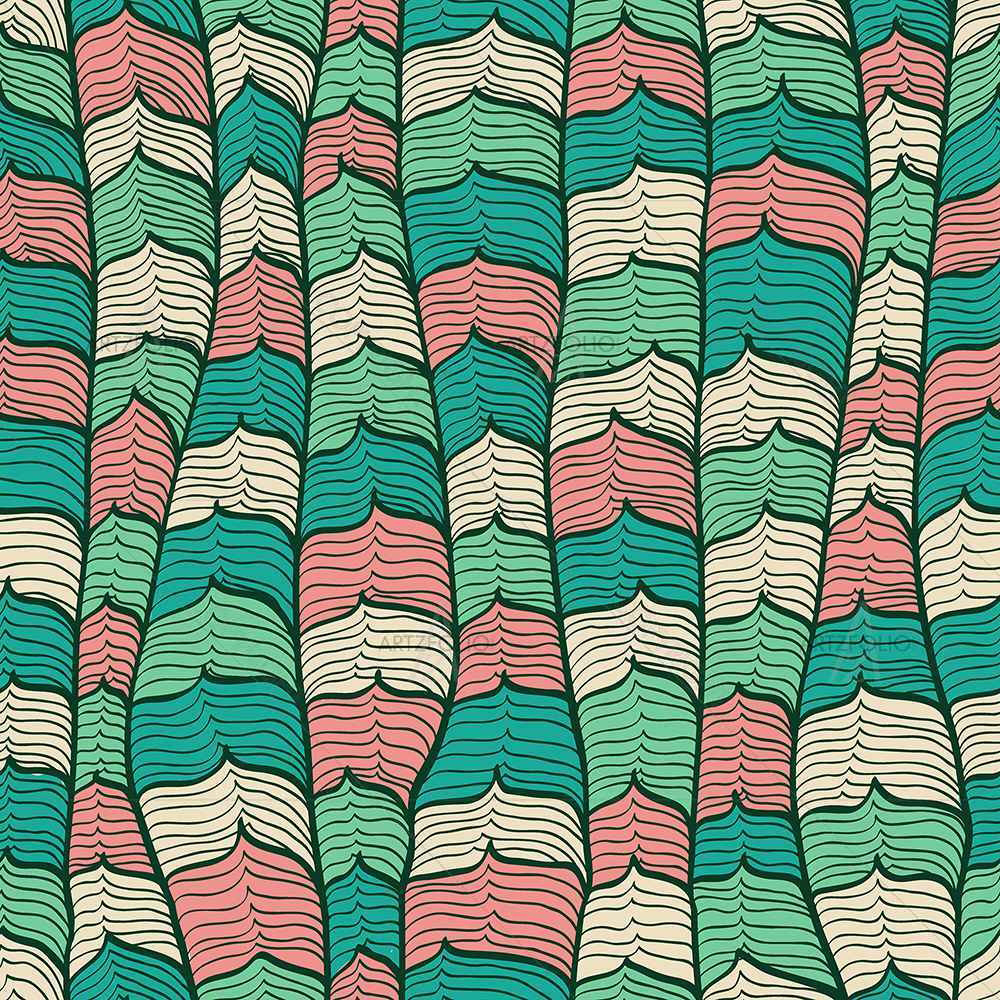 Abstract Waves D1 — custom-size art design 5007365
