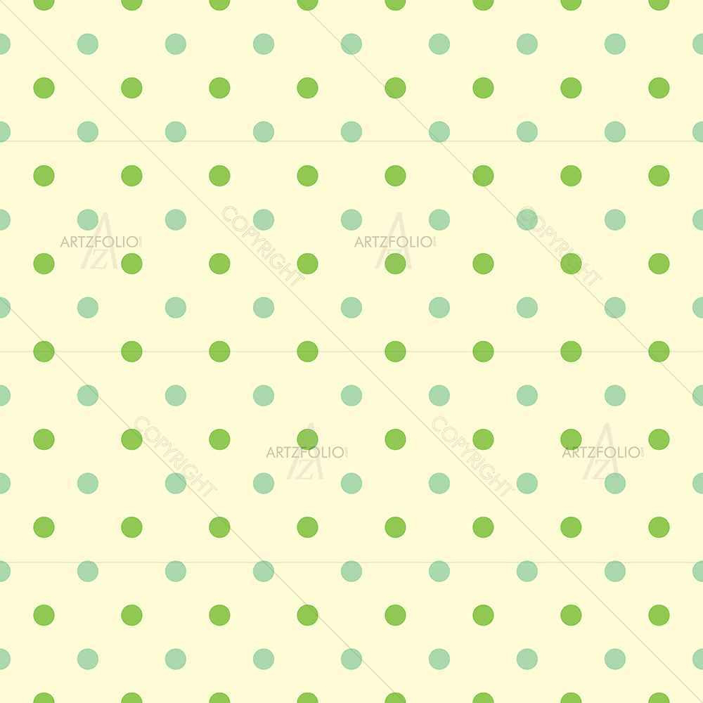 Green Polka Dots — custom-size art design 5007377