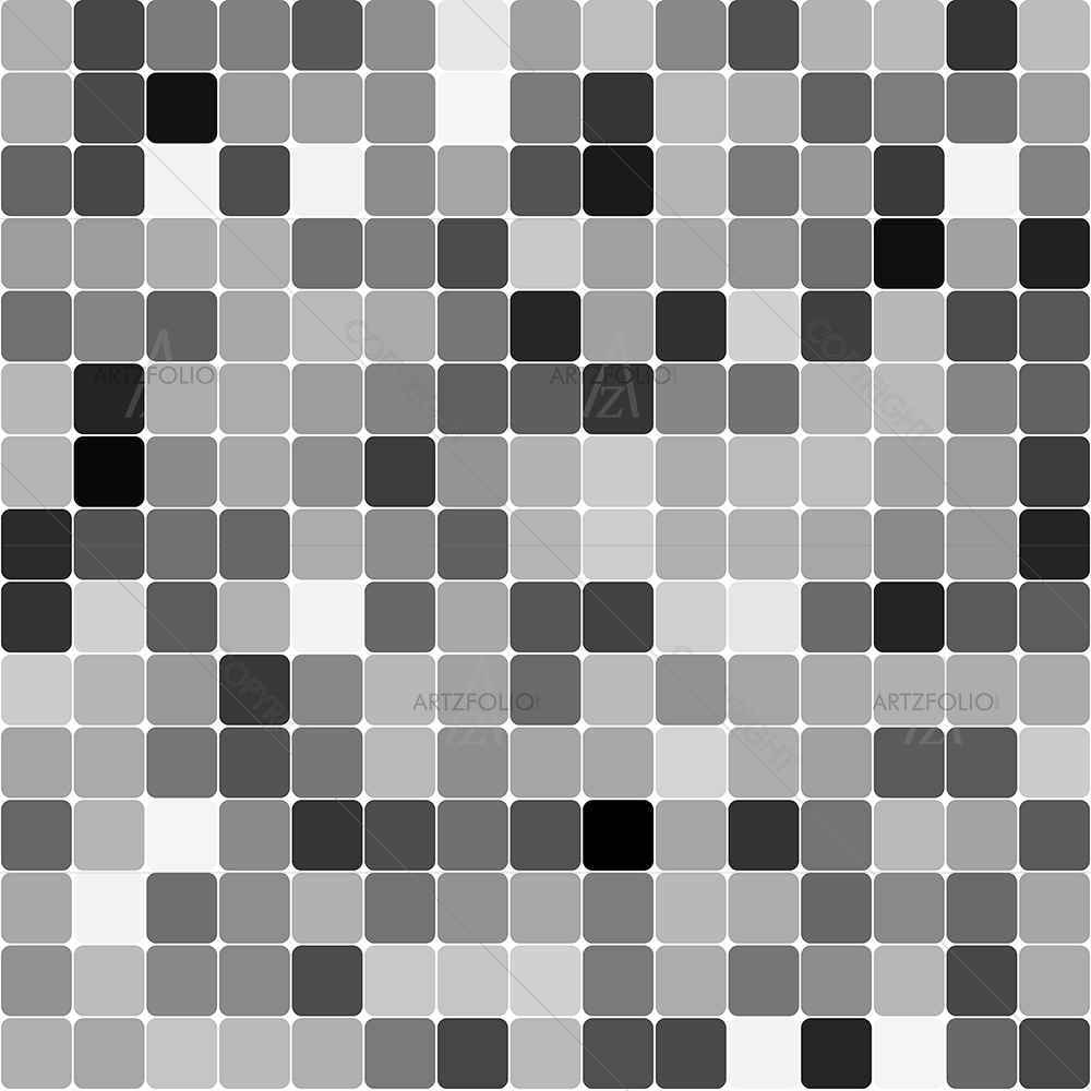 Black & White Square — Abstract custom art by ArtzFolio