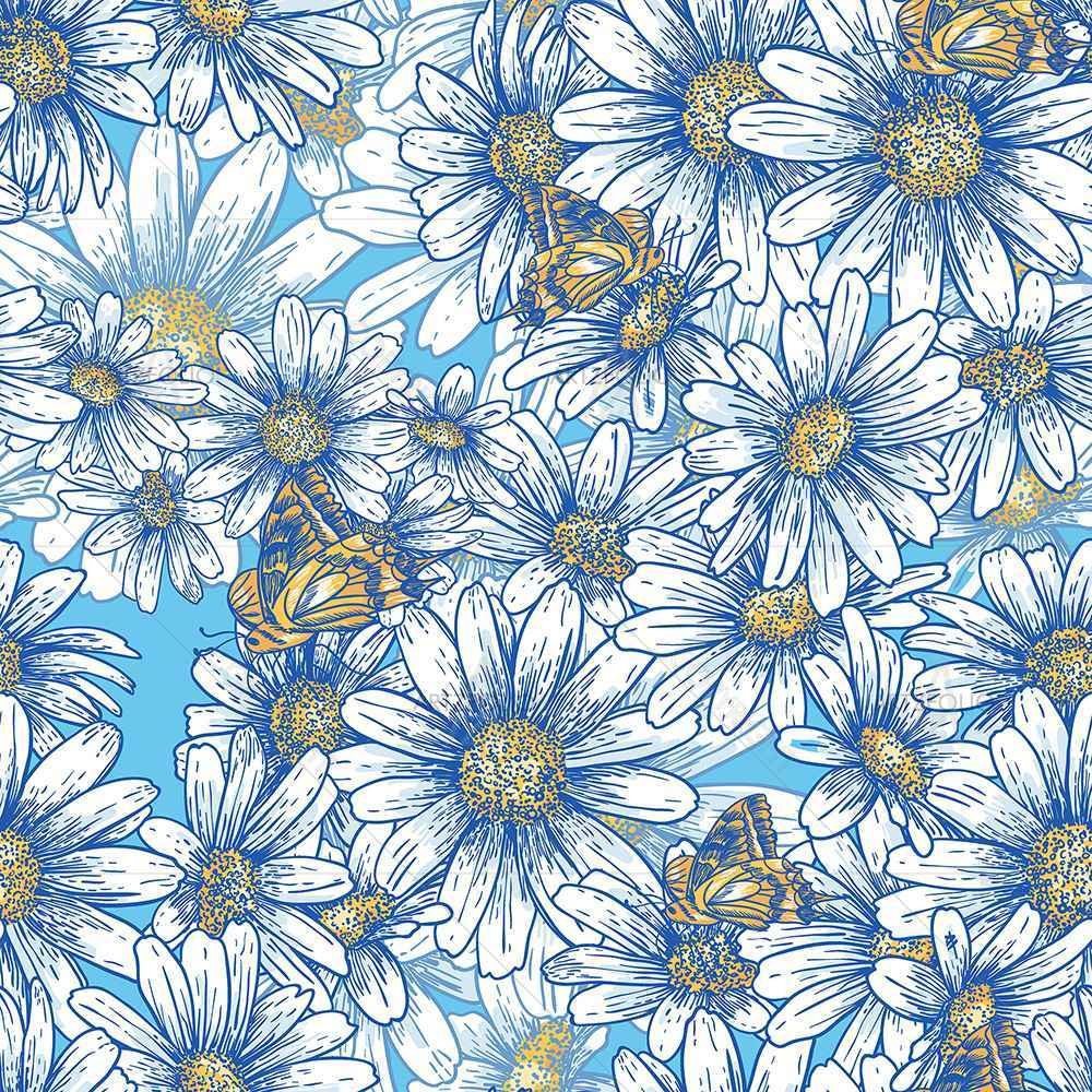 Daisies — Botanical custom art by ArtzFolio