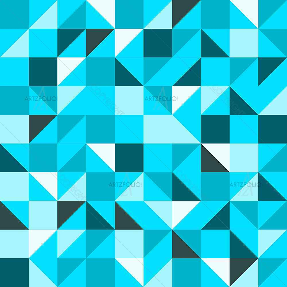 Blue Triangle — custom-size art design 5007387