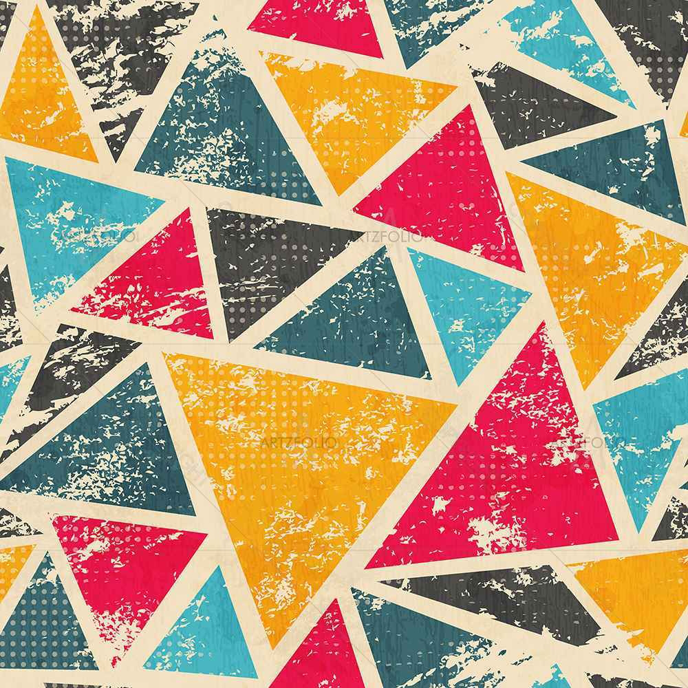 Grunge Triangle D2 — Abstract custom art by ArtzFolio