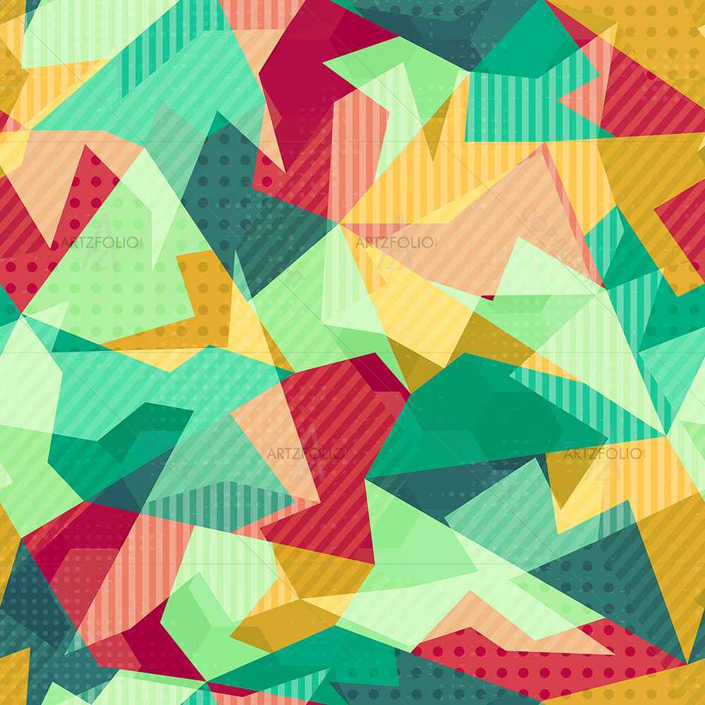 Retro Mosaic — Abstract custom art by ArtzFolio