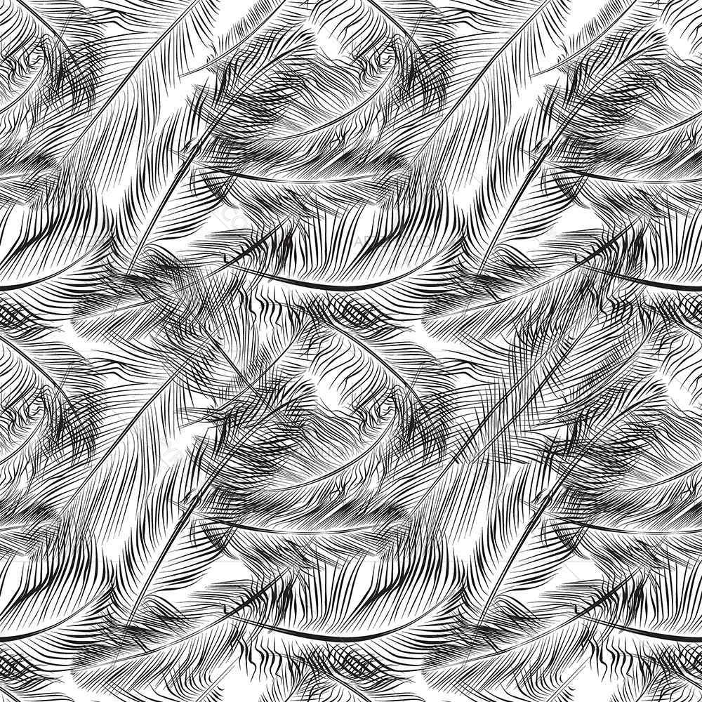 Feathers — custom-size art design 5007443