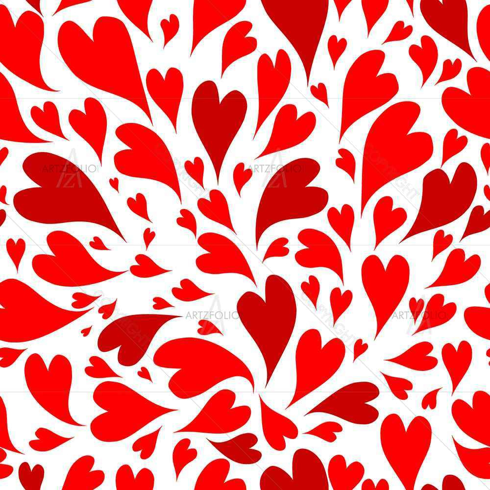 Valentine Hearts D1 — custom-size art design 5007445
