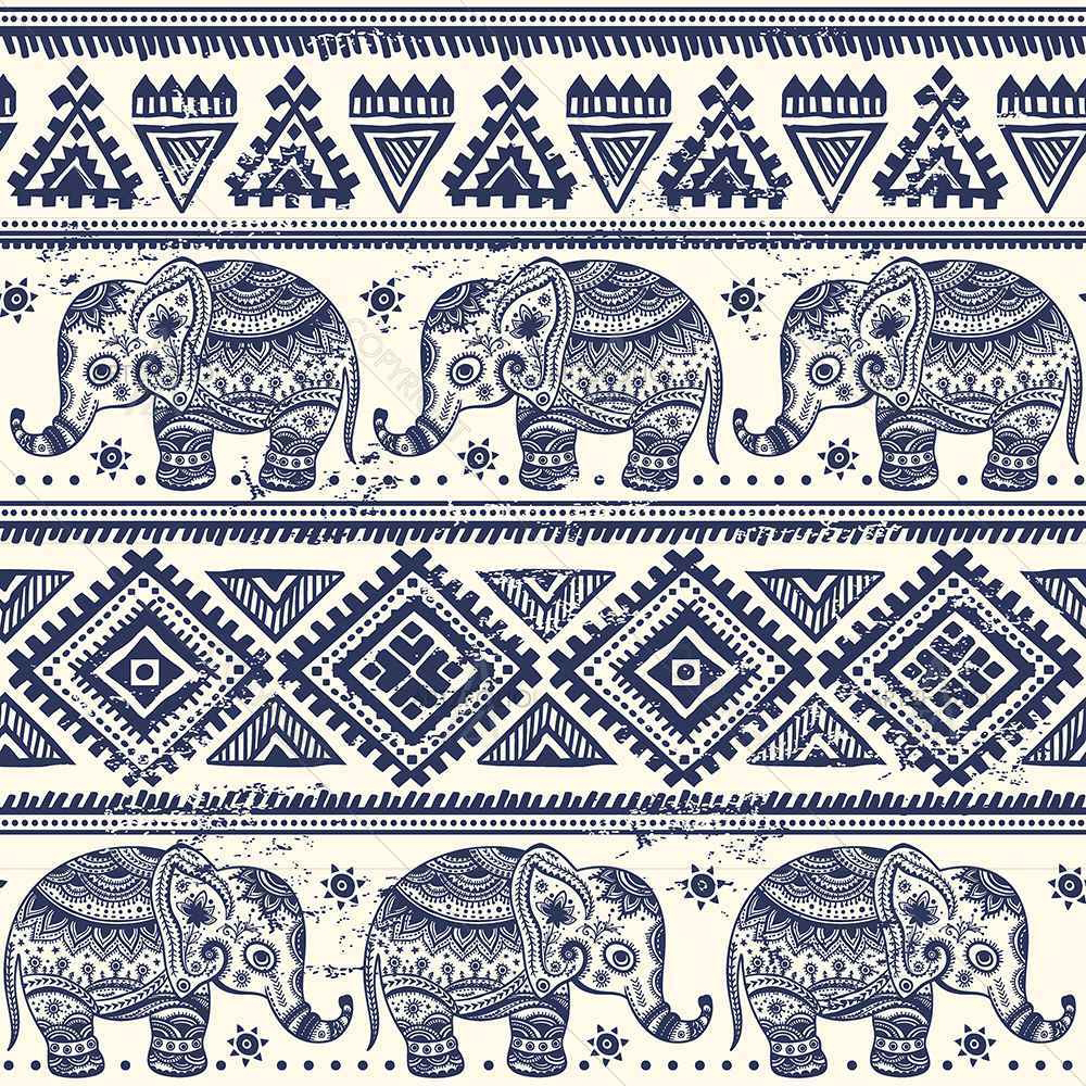 Ethnic Elephant — Devotional custom art by ArtzFolio