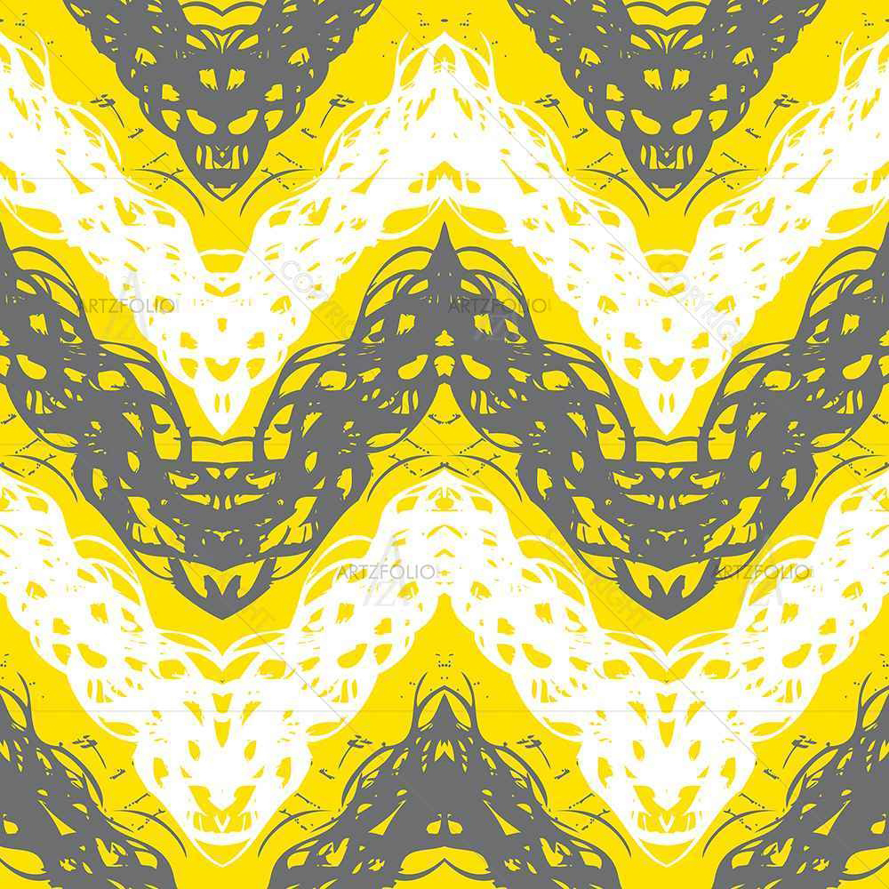 Brushed Zigzag — custom-size art design 5007457