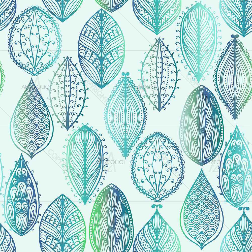 Watercolor Leaves — Botanical custom art by ArtzFolio