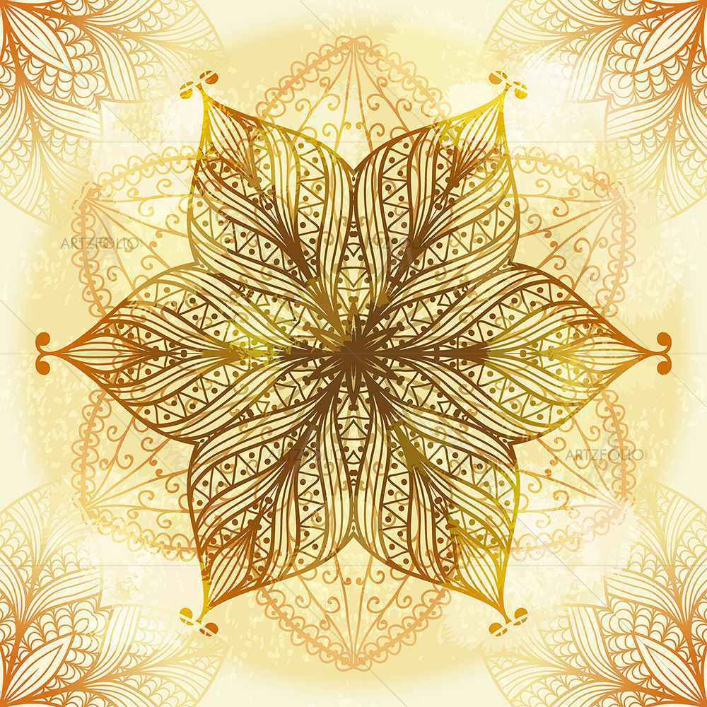 Ethnic Circular Ornament D1 — Devotional custom art by ArtzFolio