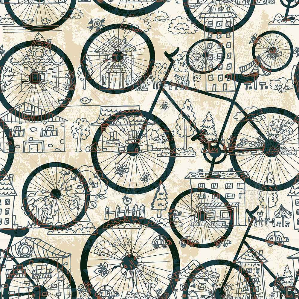 Bicycles D1 — custom-size art design 5007478