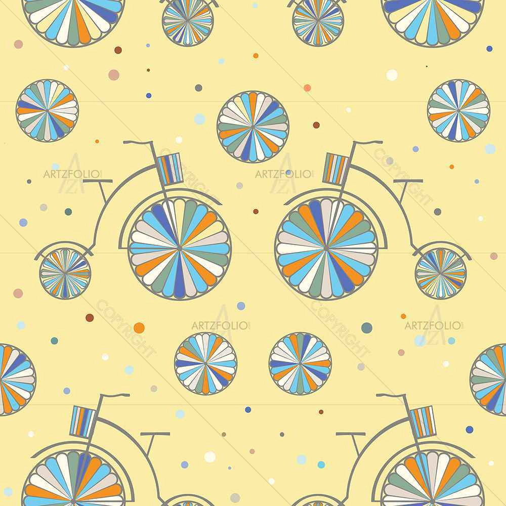 Vintage Bicycle — custom-size art design 5007488