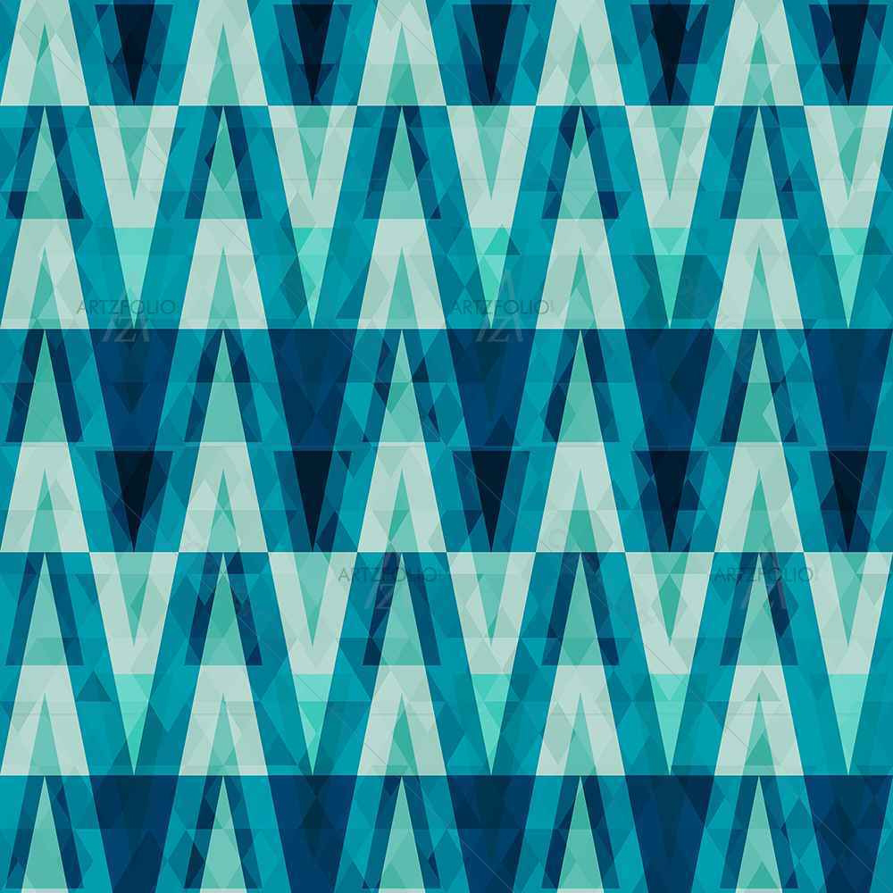 Crystal Triangle — Abstract custom art by ArtzFolio