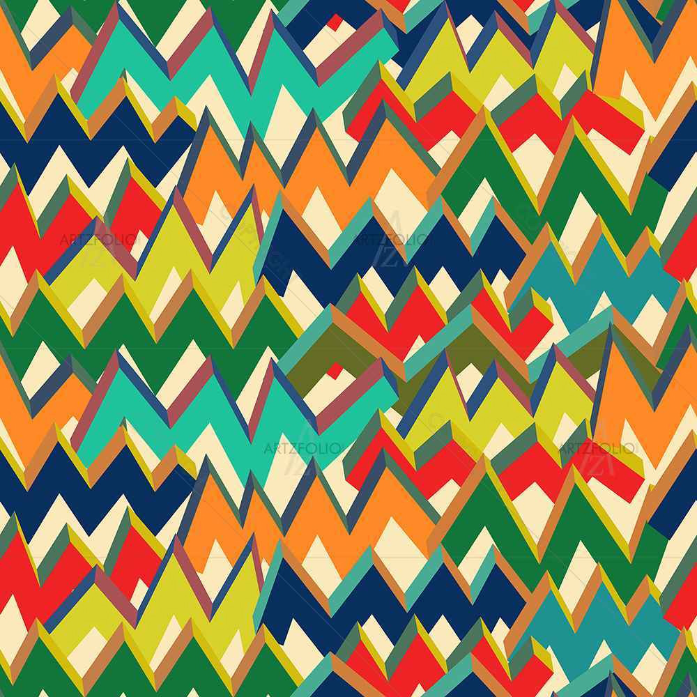 Zigzag — Abstract custom art by ArtzFolio