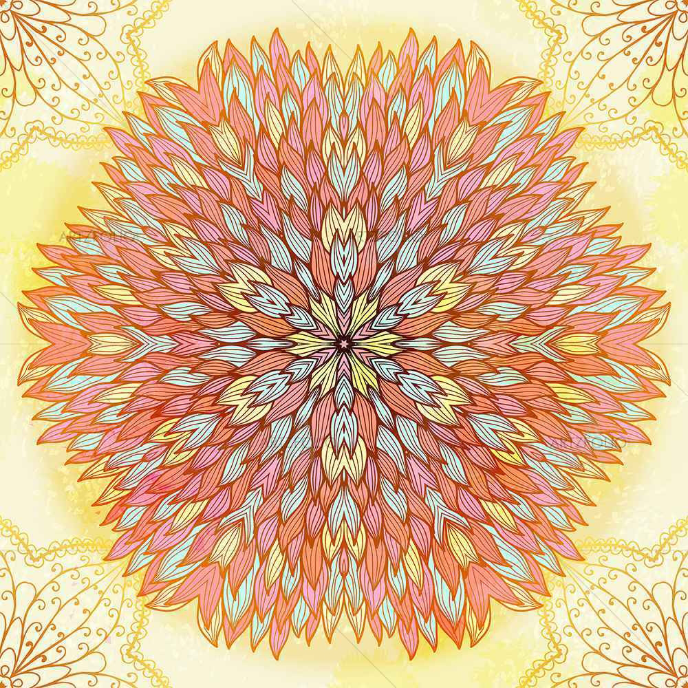 Ethnic Ornament D4 — Devotional custom art by ArtzFolio