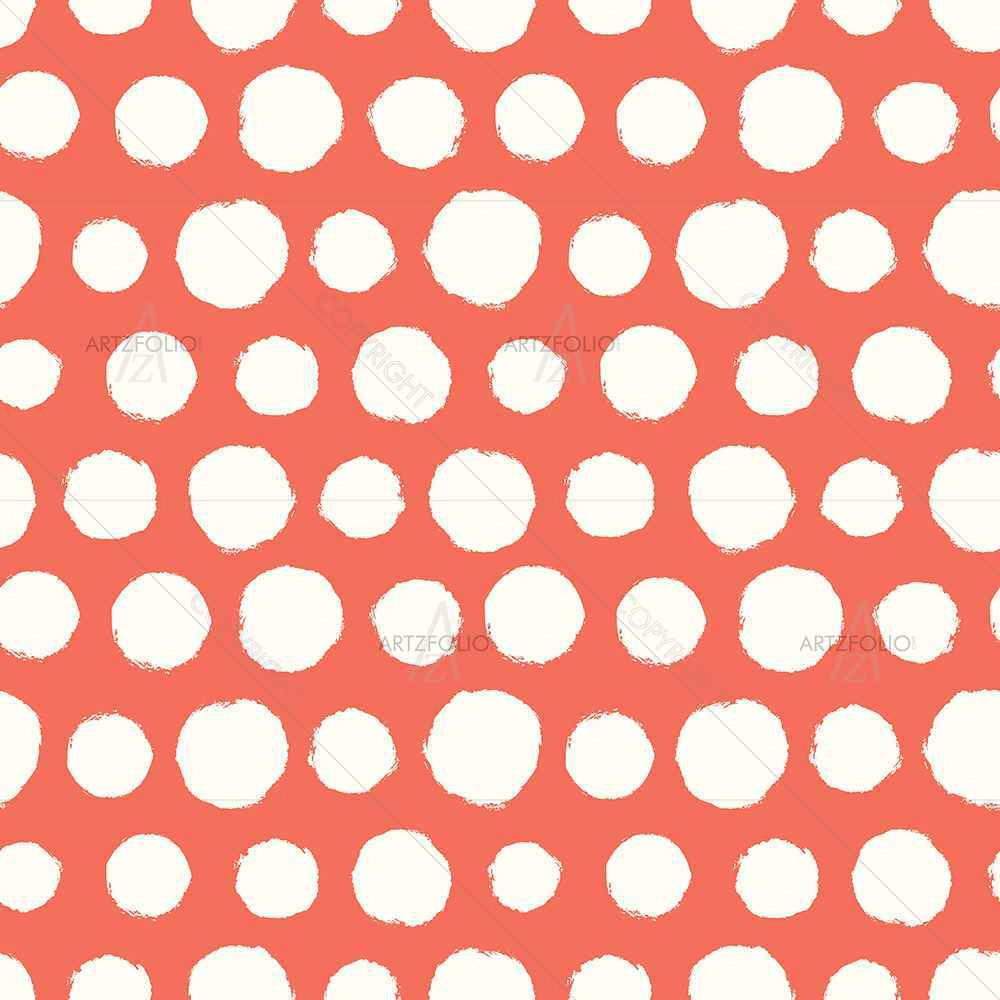 Painted Polka Dot — Abstract custom art by ArtzFolio