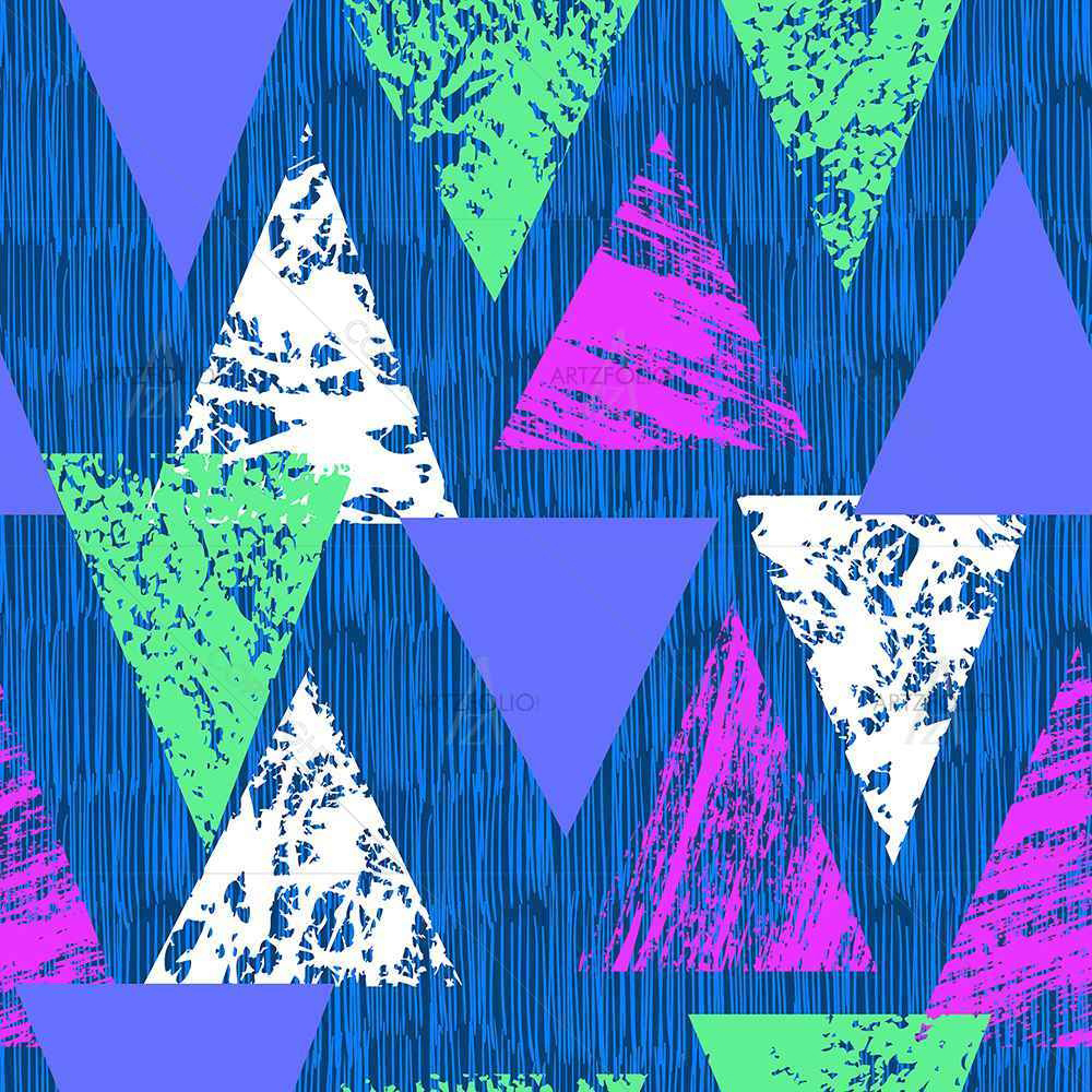 Mixed Triangled D1 — Abstract custom art by ArtzFolio