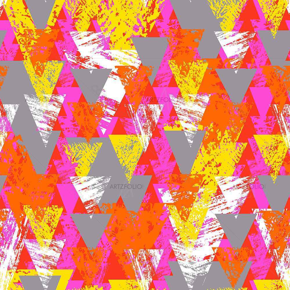 Triangled D3 — Abstract custom art by ArtzFolio