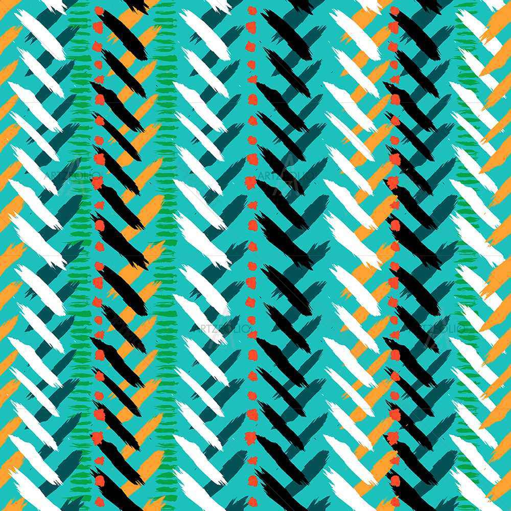 Chevron D2 — Abstract custom art by ArtzFolio